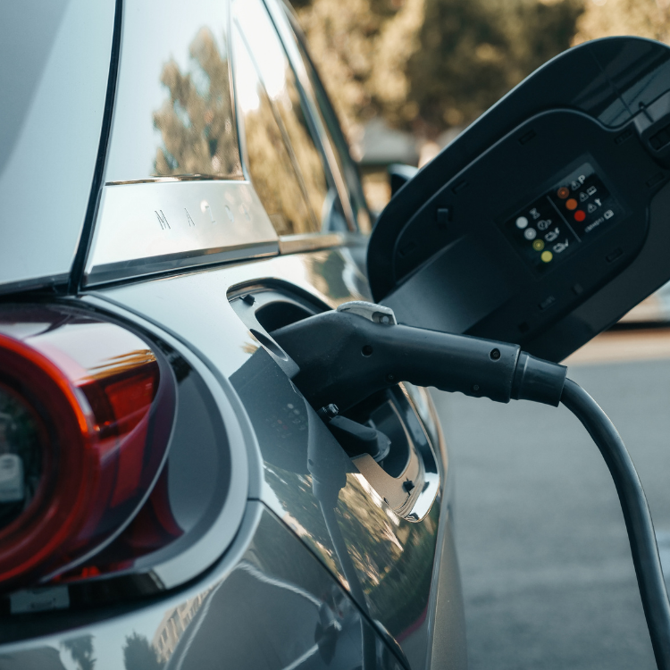 Illustration of electric vehicle charging stations