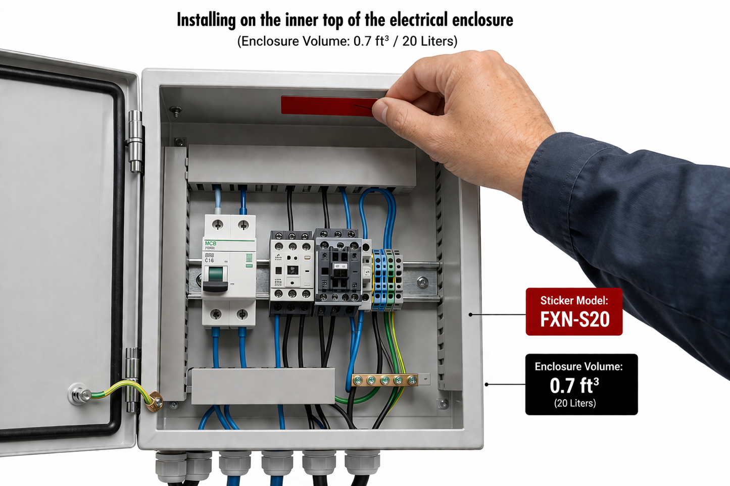 Automatic Fire-Suppression Sticker