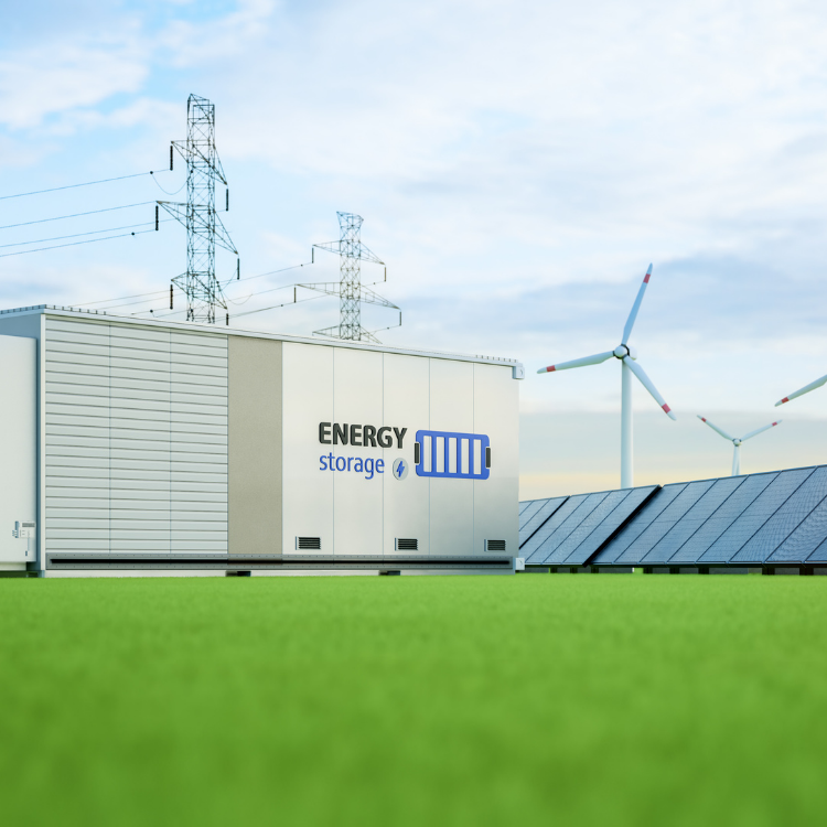 Illustration of renewable energy equipment